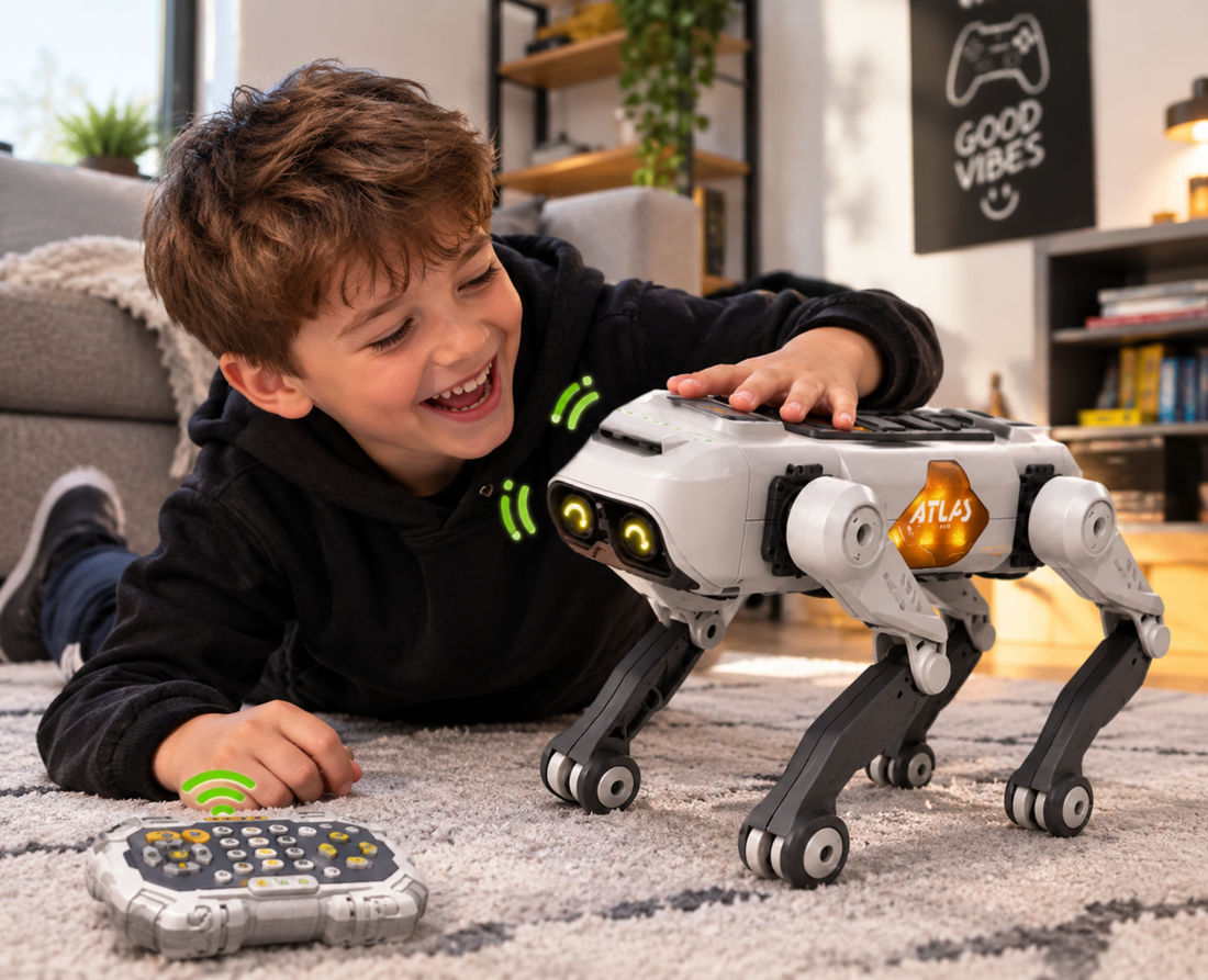 Merge, Se Așază și Face Acrobații — Câinele Robot AI pe Care Copilul Nu-l Mai Lasă din Mână!