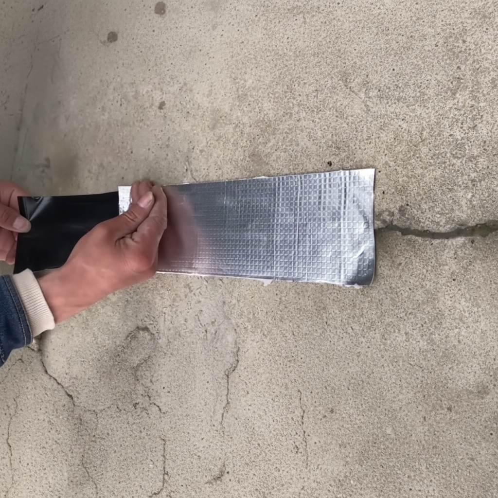 Aplicare bandă pe beton - clară